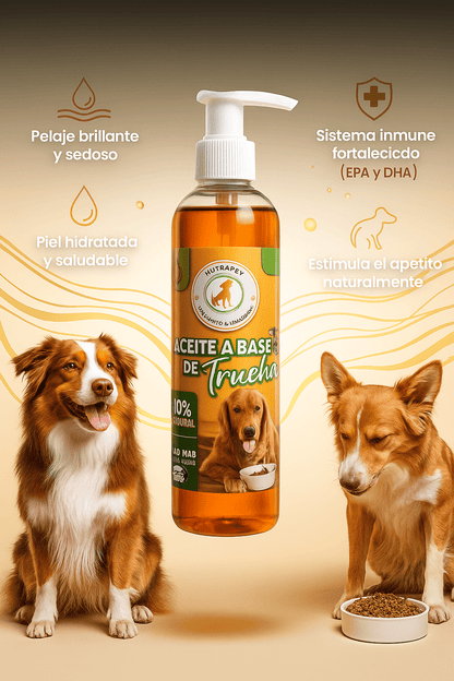 ACEITE DE TRUCHA -OMEGA 3 PARA TU PELUDO.